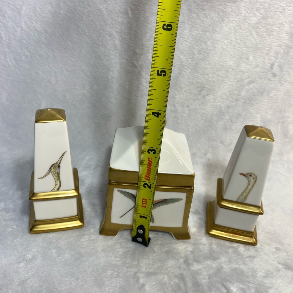 Vintage Villeroy & Boch Classic Collection Charleston Birds Salt/Pepper Sugar - Picture 13 of 14